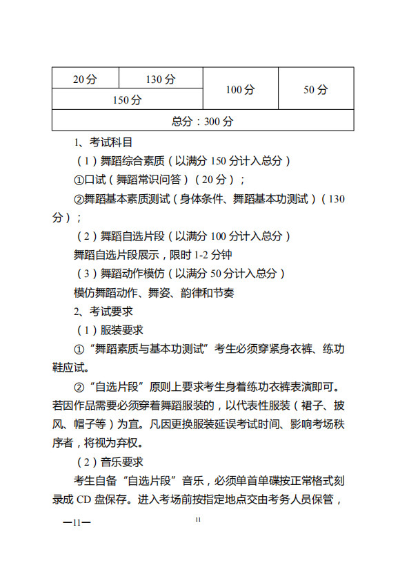 2020年云南省音乐类专业统考大纲和统考时间