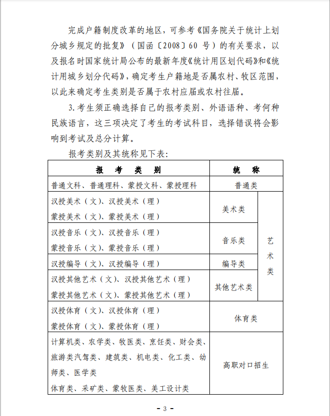 2020年内蒙古自治区普通高校招生报名信息采集办法