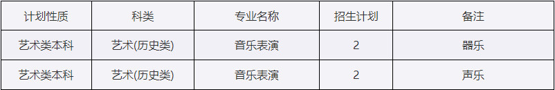 2024年西安外事学院音乐类专业招生计划