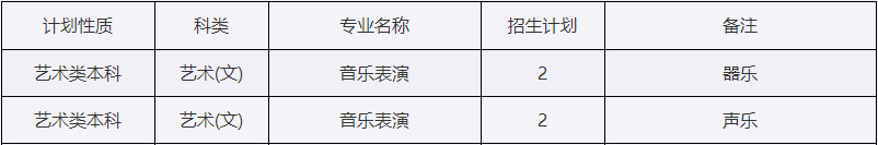 2024年西安外事学院音乐类专业招生计划