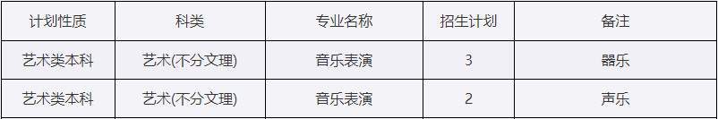 2024年西安外事学院音乐类专业招生计划